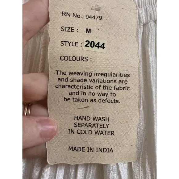 Magic Ivory Crochet Lace Tiered Boho Maxi Skirt M Whimsical Gypsy Fairy Cottage - Picture 6 of 8